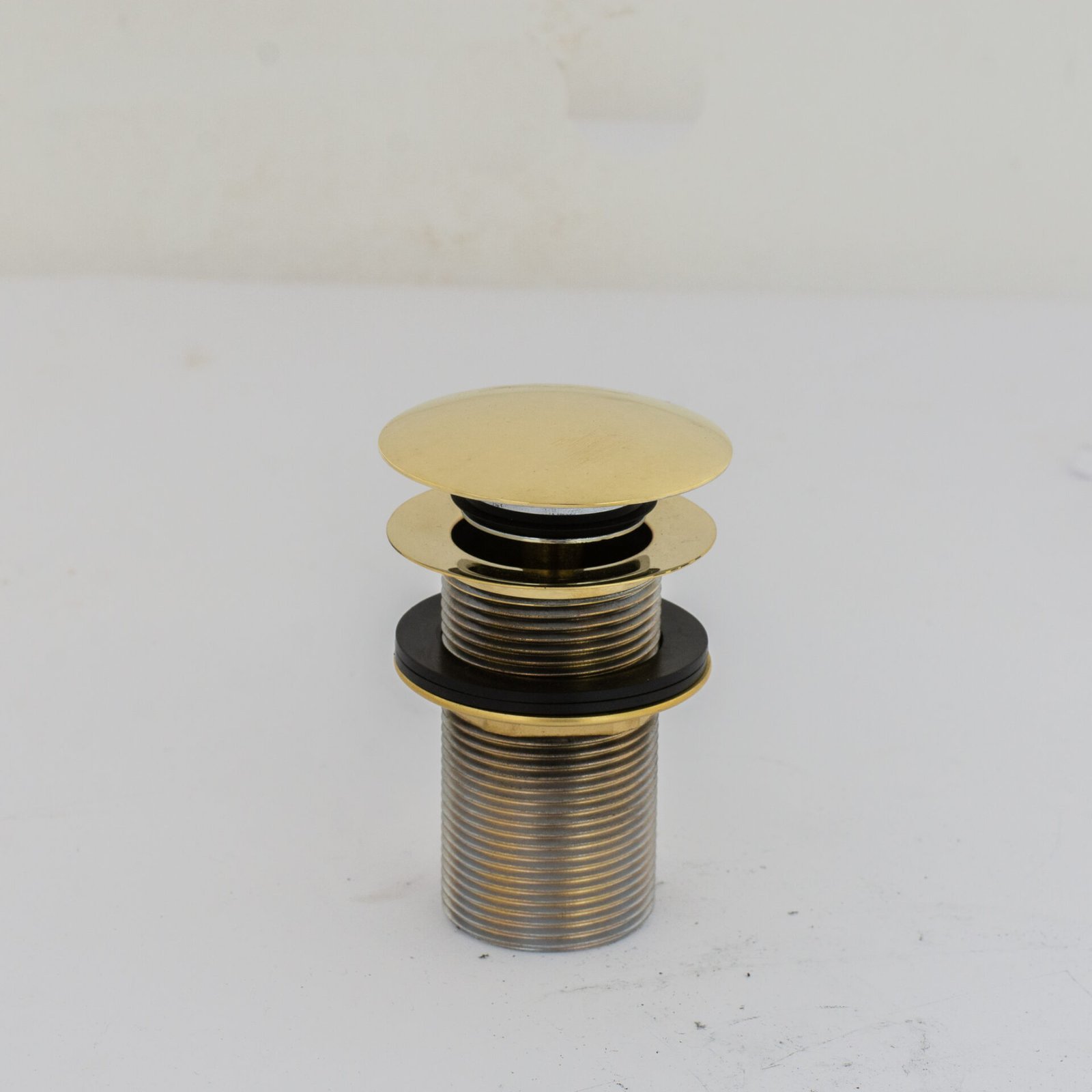 Solid Brass Drain, Push Up Button