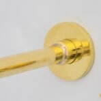 Unlacquered Brass Wall Mount Bathroom Faucet, Solid Brass Concealed Wall Faucet
