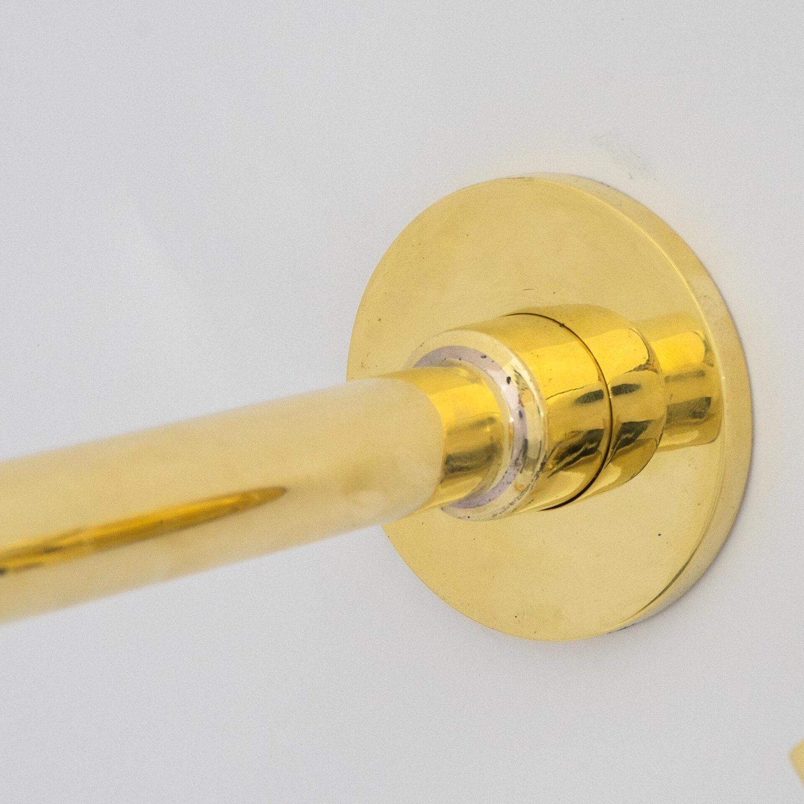 Unlacquered Brass Wall Mount Bathroom Faucet, Solid Brass Concealed Wall Faucet