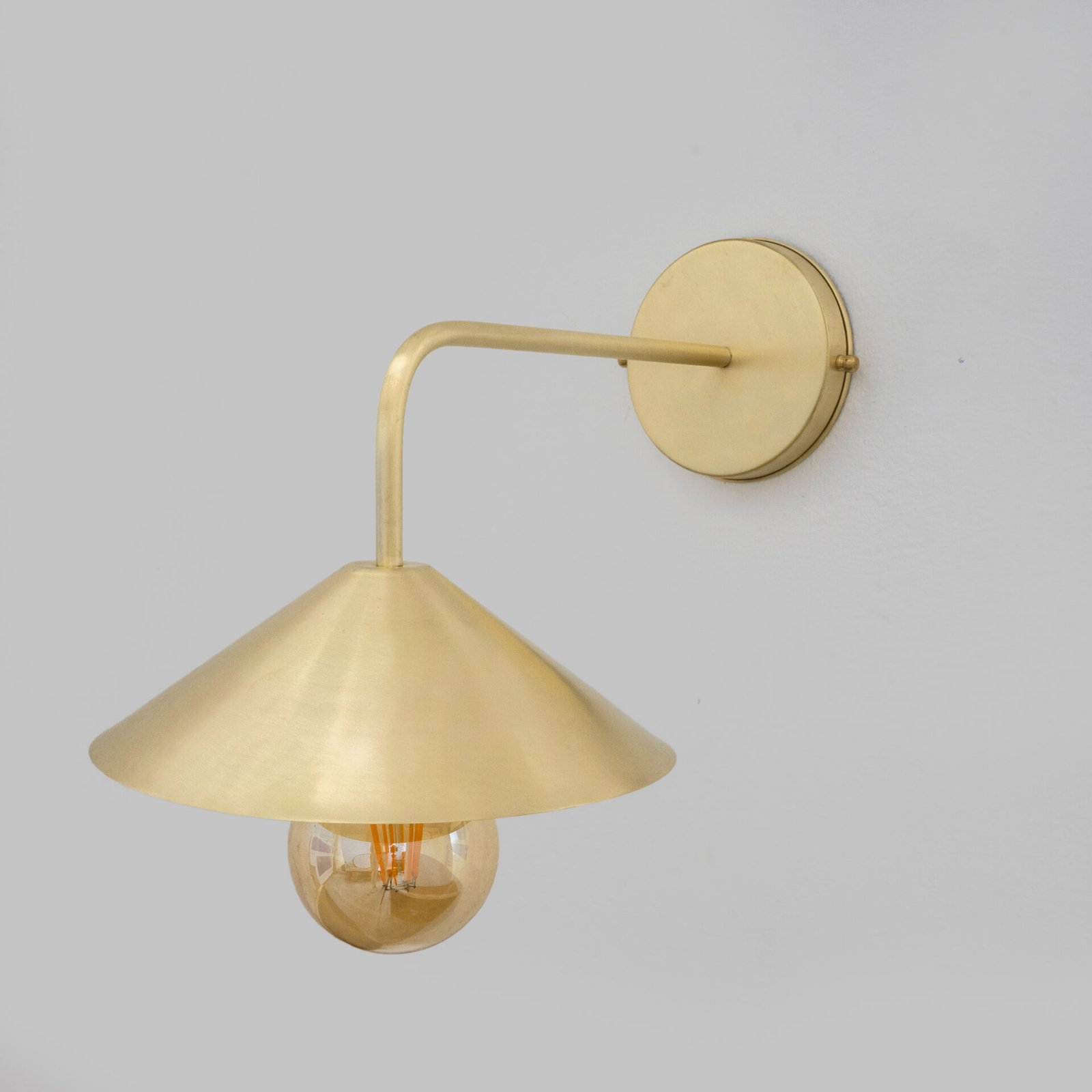 Brushed Brass Wall-Mounted Lamp, Entryway Wall Sconce Light, Wall Lighting Fixture