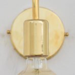 Unlacquered Brass Sconce, Wall Mount Lamp, Sconce Lighting Fixture